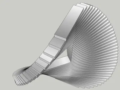 abstract sculpture monument 3D model