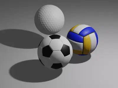 balls soccer ball 3D model