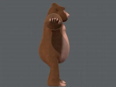 King Kong V01 Low-poly 3D model