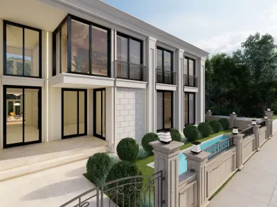 Luxury Classic Villa  High Quality 3D Model 3D model