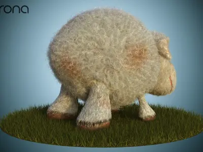 Sheep Dog for production render in Corona 3D model