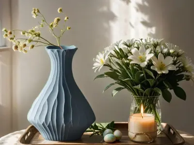 Lombardy Vase for Elegant Decor 3D print model