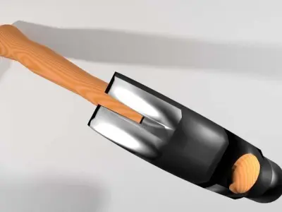 Civil Tool - Claw Hammer 3D model