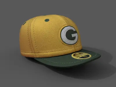 Human cap hat 3d model ver2 Low-poly 3D model