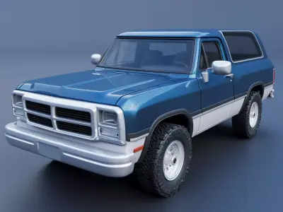 Dodge Ramcharger 1991 3D print model