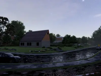 Country house No51 SketchApp  Lumion Free low-poly 3D model