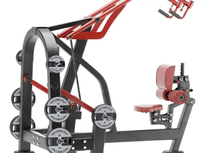 Gym Equipment  FREEWEIGHT SPECIAL SUPER HIGH ROW 3D model
