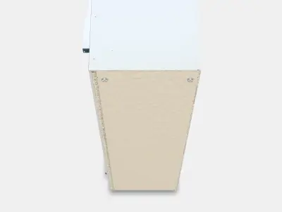 PAX Add-on corner unit with 4 shelves 13 Low-poly 3D model