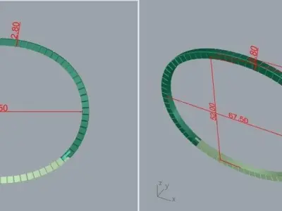 Braclet Ice cube 3d model  3D print model