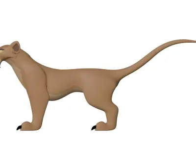 Zira Lion King Low-poly 3D model