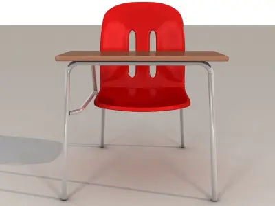 School Chair 3D model