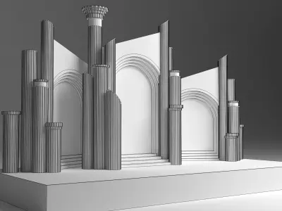 Wedding Stage 3D model