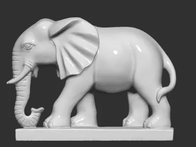 elephant 3D print model