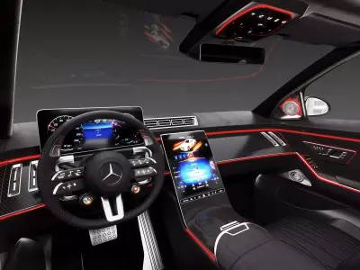 Mercedes-Benz S63 AMG interior 3D model