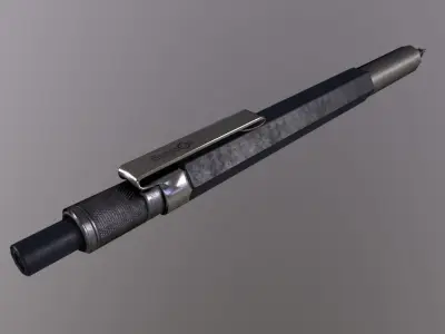 Rotring Pencil Low-poly 3D model