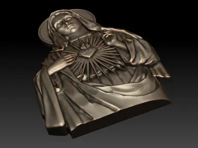 Immaculate Heart of Mary 3 3D print model