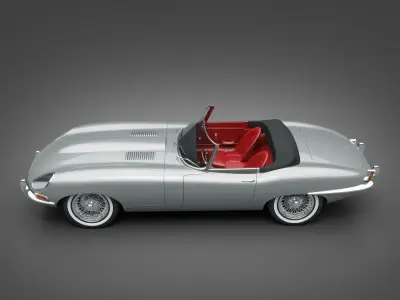 1961 Jaguar E-Type 3 8 Roadster 3D model