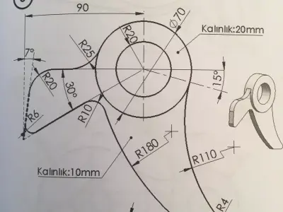 3D Design of Machine Part V10 3D print model