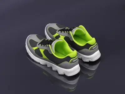 S00052 Sport Sneakers Low-poly 3D model