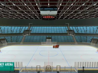 Hockey arena - sport pavilion 3D model