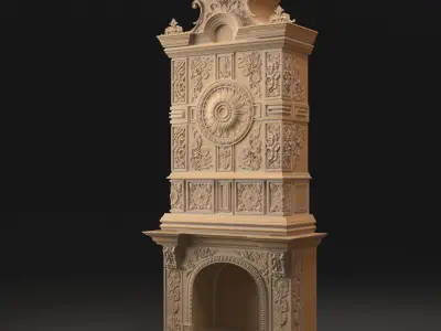 Classic Fireplace 3D model get