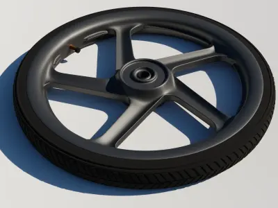 Alloy rim 3d model for bike  3D model