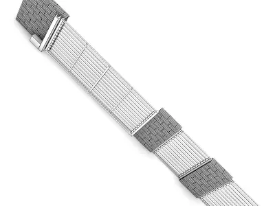 Concrete Fence with Gate 06 3D model