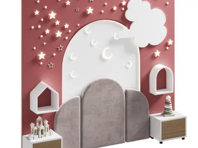 Kids wall panell 3 3D model