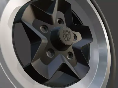 PORSCHE ATS COOKIE CUTTER RIM 3D print model