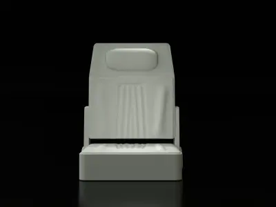 Seat fit ideal for 3D printing or other projects 3D print model