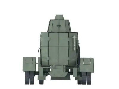 Armored car Poland 1930 3D model