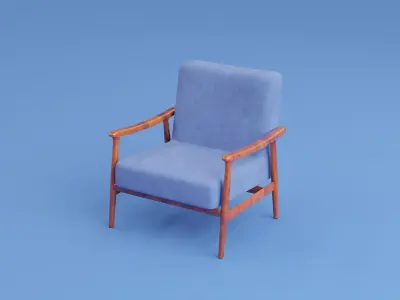 Armchair Free low-poly 3D model