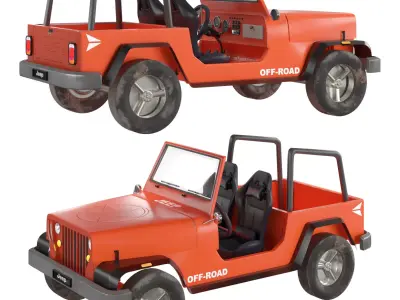 jeep 3 offroad 3D model
