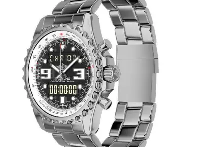 Breitling Chronospace Watch 3D model