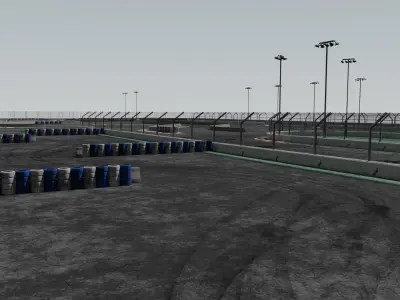 Drifting Race Track 3D model