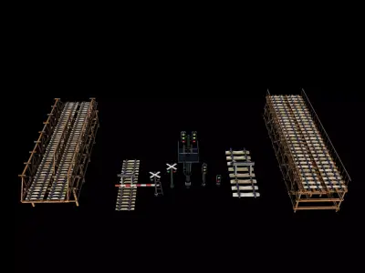 railway pack 3D model