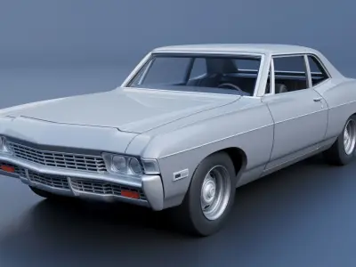 Chevrolet Bel Air 1968 3D print model