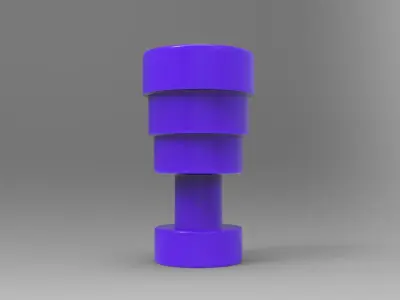 Calice Vase Low-poly 3D model