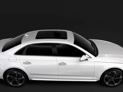 Audi A4 L 45 TFSI quattro S line B9 2016 3D model