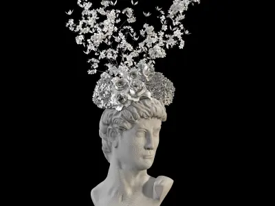 face vase decoration 2 3D model