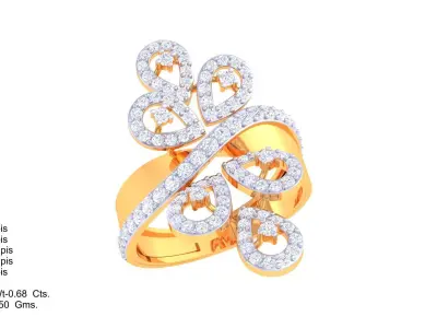 Diamond Ring  3D print model shop
