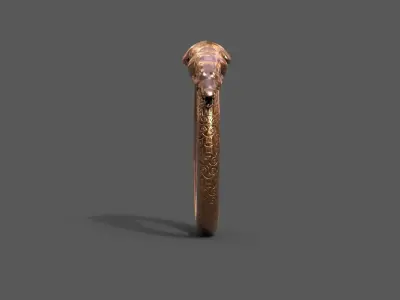 High-Quality 3D Ring Model Low-poly 3D model 15