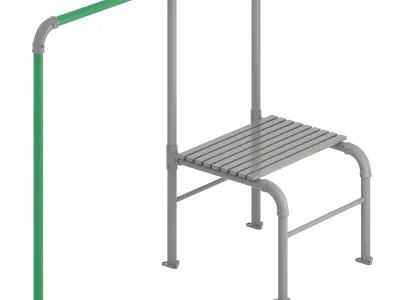 JUNIOR JUNGLE MONKEY BAR MODULE - LIFESPAN KIDS 3D model