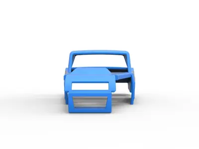 Shell of Vintage Asphalt Modified stock car V6 Scale 1 to 25 3D print model