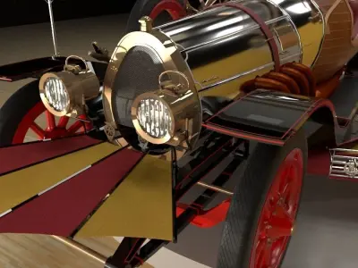 Chitty Chitty Bang Bang car 3D model