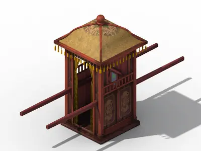 Game Official - Transportation - Wooden Car 03 3D model