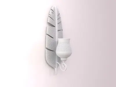 FEATHER SCONCE 3D model