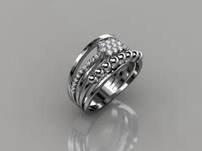 Women Ring 21 3D print model purchase