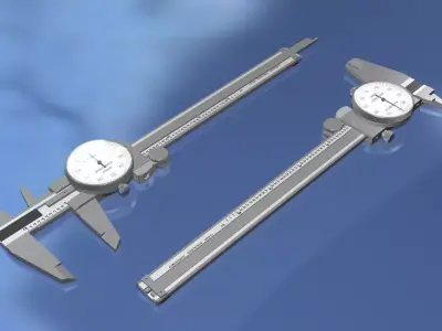 Dial Caliper 3D model