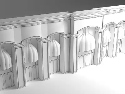 Facade 3D model purchase